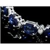 Image 2 : `14k Gold 15ct Sapphire 0.60ct Diamond Bracelet
