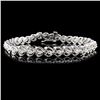 Image 1 : 14K White Gold 1.00ctw Diamond Bracelet