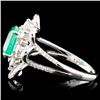 Image 3 : 18K Gold 1.71ct Emerald & 0.98ctw Diamond Ring