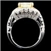 Image 3 : *GIA 18K Gold 3.99ctw Fancy Diamond Ring