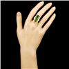 Image 4 : 14K Gold 10.54ct Tourmaline & 1.39ctw Diamond Ring