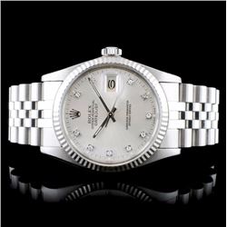 Rolex DateJust 18K/SS Diamond Wristwatch