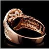 Image 3 : 14K Gold 2.31ct Opal & 1.77ct Fancy Diamond Ring
