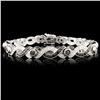 Image 1 : 14K Gold 2.47ctw Fancy Color Diamond Bracelet