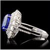 Image 3 : 18K Gold 3.90ct Tanzanite & 1.63ct Diamond Ring