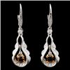 Image 1 : 18K Gold 0.95ctw Diamond Earrings