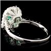 Image 2 : 18K Gold 0.79ct Emerald & 0.91ctw Diamond Ring