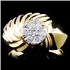 Image 1 : 14K Gold 0.37ctw Diamond Ring