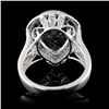 Image 3 : 14K White Gold 7.16ct Aquamarine & 0.75ct Diamond