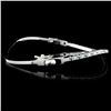 Image 2 : 14K White Gold 3.30ctw Fancy Color Diamond Bangle
