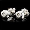Image 2 : 14K Gold 0.07ctw Diamond Earrings