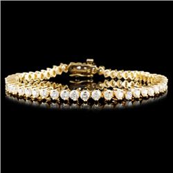 14K Gold 5.00ctw Diamond Bracelet