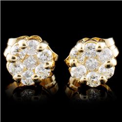 14K Gold 0.30ctw Diamond Earrings