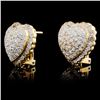 Image 2 : 14K Yellow Gold 2.30ctw Diamond Earrings