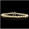 Image 1 : 14K Yellow Gold 1.00ctw Diamond Bracelet