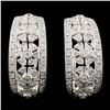 Image 2 : 18K Gold 0.77ctw Diamond Earrings