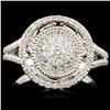 Image 2 : 14K Gold 0.99ctw Fancy Color Diamond Ring