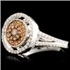 Image 3 : 14K Gold 0.99ctw Fancy Color Diamond Ring