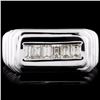 Image 2 : 14K Gold 0.92ctw Diamond Ring