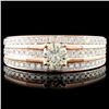 Image 1 : 14K Gold 1.02ctw Diamond Ring