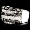 Image 2 : 14K Gold 0.85ctw Fancy Color Diamond Ring