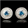 Image 1 : 14K Gold 0.53ctw Fancy Color Diamond Earrings