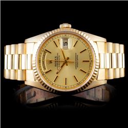 Rolex 18K YG Day-Date Men's Watch