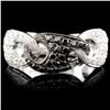 Image 1 : 14K Gold 0.89ctw Fancy Color Diamond Ring