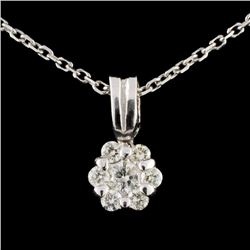 14K Gold 0.23ctw Diamond Pendant