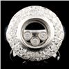 Image 1 : 18K Gold 1.60ctw Chopard Style Diamond Ring