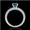 Image 2 : Genuine 2.0 CTW Certified Fancy Blue Genuine Diamond Bypass Solitaire Ring Gold - 35135-REF#158H8R