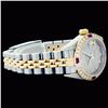 Image 2 : Rolex Ladies 2Tone 14K Gold/ Stainless Steel, Diam Dial & Diam/Ruby Bezel, Saph Crystal - REF#316M4K