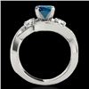 Image 2 : Genuine 2.01 CTW Certified Fancy Blue Genuine Diamond Bypass Solitaire Ring Gold - 35050-REF#176H8R