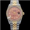 Image 1 : Rolex Men's 2Tone 14K Gold/ SS, QuickSet, Diamond Dial & Diamond Bezel - REF#458V2H