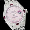 Image 1 : Rolex Men's Stainless Steel, QuickSet, Diam Dial & Diam/Ruby Bezel - REF#425Y5N