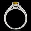 Image 2 : Genuine 1.55 CTW Certified Fancy Intense Genuine Diamond Solitaire Ring Gold - 35496-REF#131M3H