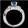 Image 2 : Genuine 1.76 CTW Certified Fancy Blue Genuine Diamond Bypass Solitaire Ring Gold - 35041-REF#149Z7Y
