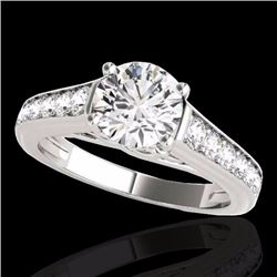 Genuine 1.50 CTW Certified G-I Genuine Diamond Solitaire Bridal Ring Gold - 34898-REF#116G2W