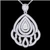 Image 1 : Natural 2.0 CTW Micro Pave Diamond Certified Designer Necklace In 18K Gold - 21264-REF#179T2X