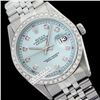 Image 1 : Rolex Men's Stainless Steel, QuickSet, Diamond Dial & Diamond Bezel - REF#425M5K