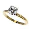 Image 1 : Genuine 1.06 CTW Certified H-I Quality Genuine Diamond Solitaire Engagement Ring Gold - 36406-REF#84
