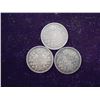 Image 1 : 1912,13 & 19 CANADA SILVER 5 CENTS