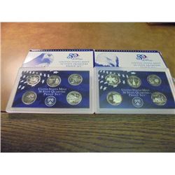 2000 & 2002 US 50 STATE QUARTERS PROOF SETS