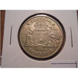 1944-S AUSTRALIA SILVER FLORIN