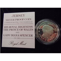 1981 BAILIWICK OF JERSEY SILVER PROOF 2 POUNDS