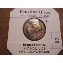 161-175 A.D. FAUSTINA II ANCIENT COIN