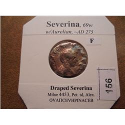 275 A.D. SEVERINA ANCIENT COIN (FINE)