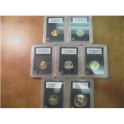 7 INB SLABBED COINS SEE DESCRIPTION