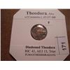 Image 1 : 337-360 A.D. THEODORA ANCIENT COIN (FINE)