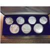 Image 1 : 1980 RUSSIA XXII MOSCOW OLYMPIC SILVER PF SET